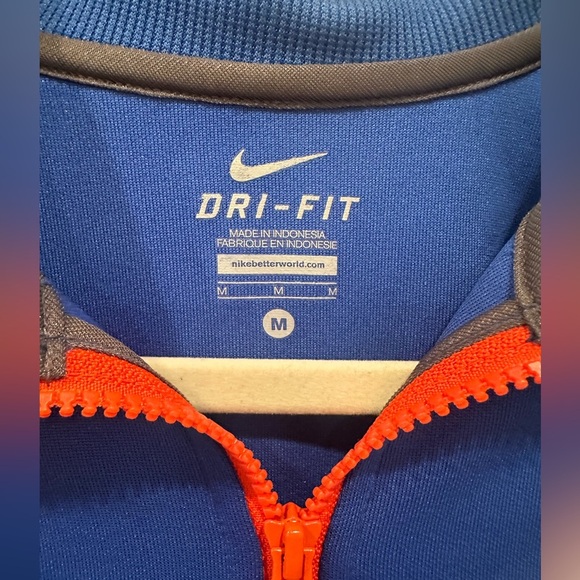 Florida Gators Nike Dri-Fit Full Zip Jacket Blue Orange SEC Football Ladies Sz M - Picture 8 of 8